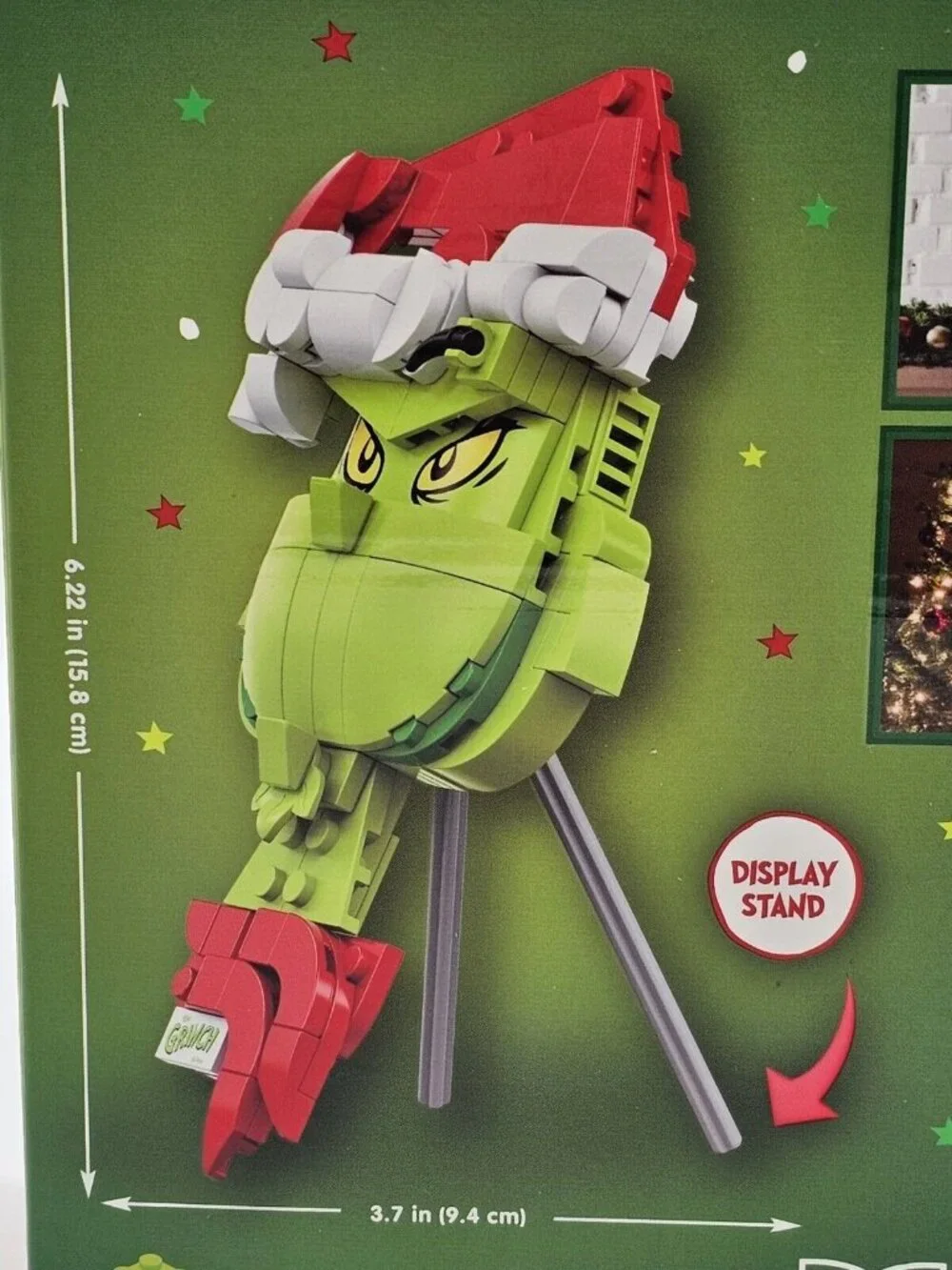 Brickcraft The Grinch Decoration Christmas Brick Building Set 141 Pc & Stand